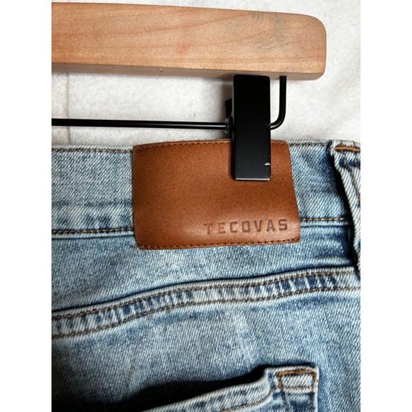 Tecovas Standard Jean Mens 40x30 Light Blue Premium Denim Straight Leg DDST2021 - Picture 6 of 16
